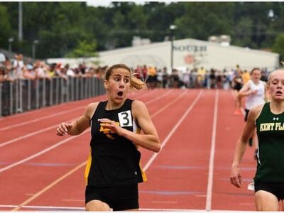 Freshman Christina Allen etches name into River Dell High School track and field record books