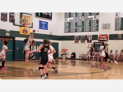 River Dell varsity girls basketball team puts forth a valiant effort in BCWCA Tournament Semifinal loss to Saddle River Day