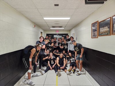 River Dell Golden Hawks Varsity Football Team dominates Paramus 37-7 to retain the Battle of Midland Ave Trophy