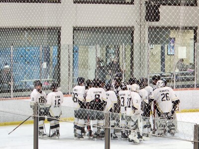 River Dell Varsity Ice Hockey Team dominant in a 9-2 rout of Fair Lawn
