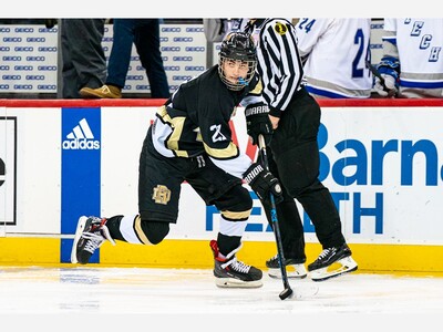 River Dell Varsity Hockey Team shows resilience in 4-1 loss to Passaic Tech at the Prudential Center