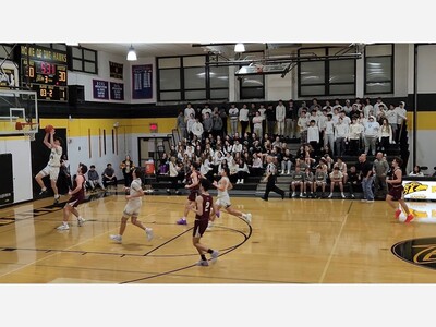 River Dell Varsity Boys Basketball Team cruises past Park Ridge 59-41 in the first round of the Bergen County Jamboree