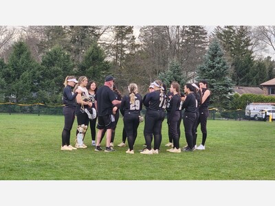 River Dell Varsity Girls Softball Team is firing on all cylinders