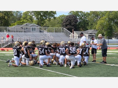River Dell Golden Hawks JV Football Team displays gritty effort in 2025 season opener loss to Westwood