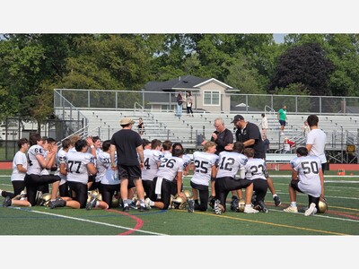 River Dell Golden Hawks Freshman Football Team Dominates Old Tappan in the 2025 Home Opener