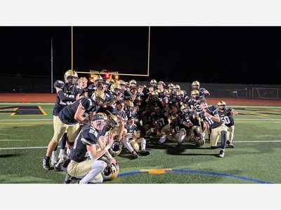 River Dell Golden Hawks Varsity Football Team Reclaims 'Rumble for the Rail' Trophy in Thrilling Victory Over Pascack Valley